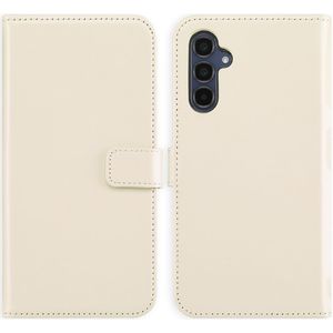 Selencia Echt Lederen Bookcase voor de Samsung Galaxy A34 (5G) - Greige
