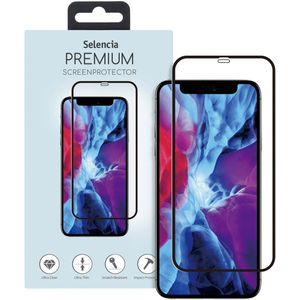 Selencia Gehard Glas Premium Screenprotector voor de iPhone 12 Pro Max - Zwart