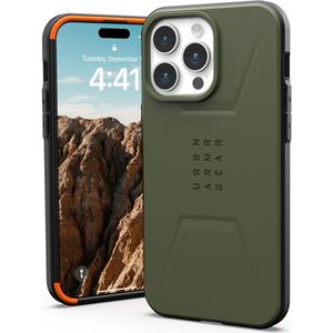 UAG Civilian Backcover MagSafe voor de iPhone 15 Pro Max - Olive Drab