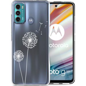 iMoshion Design hoesje voor de Motorola Moto G60 - Paardenbloem - Wit