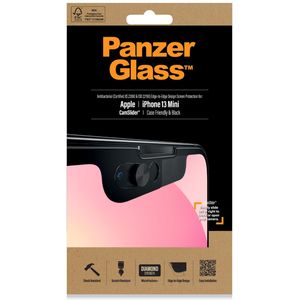 PanzerGlass CamSlider™ Anti-Bacterial Case Friendly Screenprotector voor de iPhone 13 Mini - Zwart