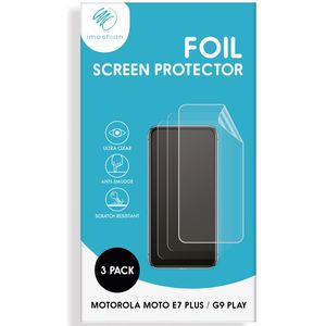 iMoshion Screenprotector Folie 3 pack voor de Motorola Moto E7 Plus / G9 Play