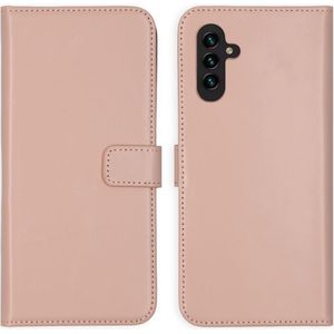 Selencia Echt Lederen Bookcase voor de Samsung Galaxy A13 (5G) / A04s - Dusty Pink