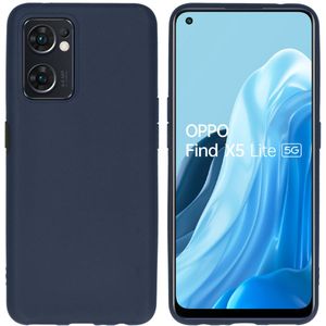iMoshion Color Backcover voor de Oppo Find X5 Lite 5G - Donkerblauw
