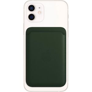Leather Wallet MagSafe (Apple Wallet 2nd generation) - Met ingebouwde AirTag functie - Sequoia Green
