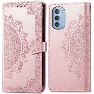 iMoshion Mandala Bookcase voor de Motorola Moto G51 - Rosé Goud