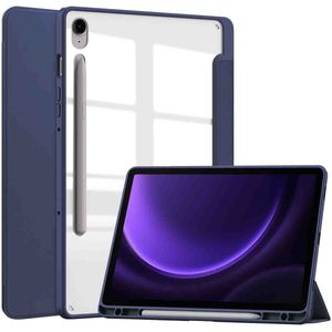 iMoshion Trifold Hardcase Bookcase voor de Samsung Tab S9 FE 10.9 inch / Tab S9 11.0 inch - Donkerblauw