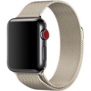 WiWu Milanese band voor de Apple Watch Series 1 t/m 10 / SE / Ultra (2) (44/45/46/49 mm) - Champagne