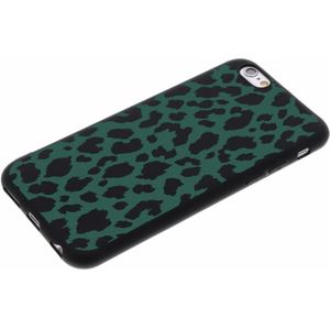 Design Backcover Color voor iPhone 6 / 6s - Panter Groen