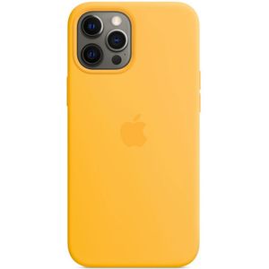 Apple Silicone Backcover MagSafe voor de iPhone 12 Pro Max - Sunflower
