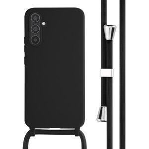 iMoshion Siliconen hoesje met koord voor de Samsung Galaxy A34 (5G) - Zwart