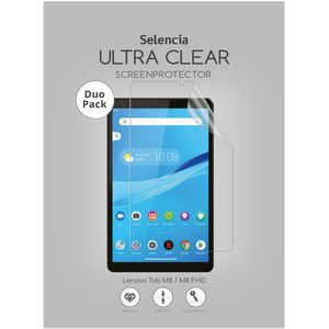 Selencia Duo Pack Ultra Clear Screenprotector voor de Lenovo Tab M8 / M8 FHD