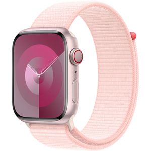 Sport Loop Band voor de Apple Watch Series 1-9 / SE / Ultra (2) - 42/44/45/49 mm - Light Pink