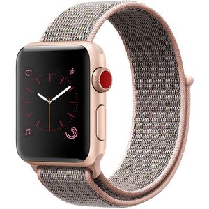 iMoshion Nylon bandje voor de Apple Watch Series 1-9 / SE / Ultra (2) - 42/44/45/49 mm  - Rosé Goud