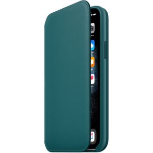 Apple Leather Folio Bookcase voor iPhone 11 Pro - Peacock