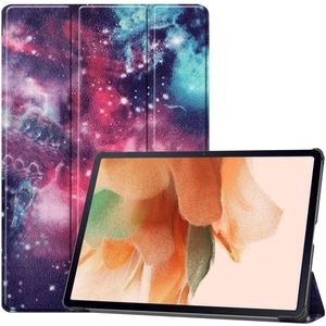 iMoshion Design Trifold Bookcase voor de Samsung Galaxy Tab S8 Plus / S7 Plus / S7 FE 5G - Space