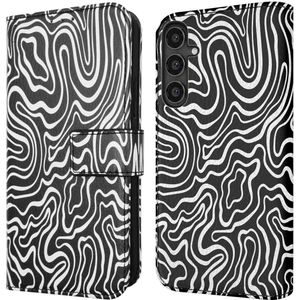 iMoshion Design Bookcase voor de Samsung Galaxy S23 FE - Black And White