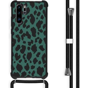 iMoshion Design hoesje met koord voor de Huawei P30 Pro - Luipaard - Groen / Zwart