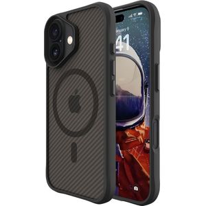 imoshion Rugged Hybrid Carbon Case met MagSafe voor de Apple iPhone 16 Plus - Zwart