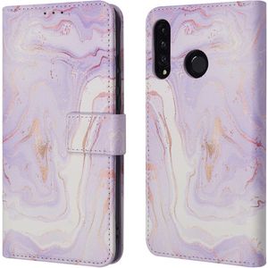 iMoshion Design Bookcase voor de Huawei P30 Lite - Purple Marble