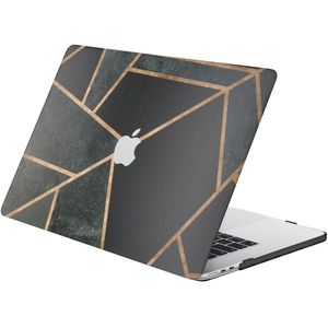 iMoshion Design Laptop Cover voor de MacBook Air 15 inch (2023) / Air 15 inch (2024) M3 chip - A2941 / A3114 - Black Graphic