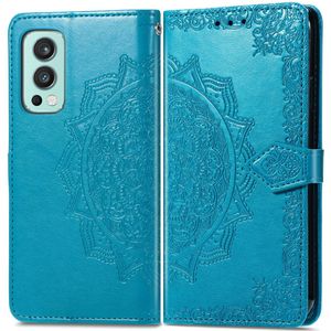 iMoshion Mandala Bookcase voor de OnePlus Nord 2 - Turquoise