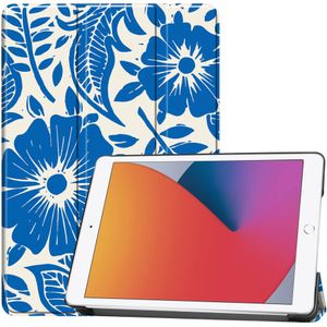imoshion Trifold Design Bookcase voor de iPad 7 (2019) / iPad 8 (2020) / iPad 9 (2021) 10.2 inch - Flower Tile