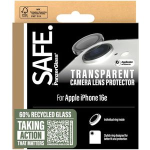 SAFE by PanzerGlass Camera Lens Protector voor de Apple iPhone 16e - Transparant