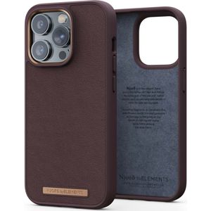 Njorð Collections Genuine Leather Case voor de iPhone 14 Pro - Brown