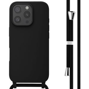 imoshion Siliconen hoesje met koord voor de Apple iPhone 16 Pro - Zwart
