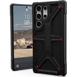 UAG Monarch Backcover voor de Samsung Galaxy S23 Ultra - Kevlar Black