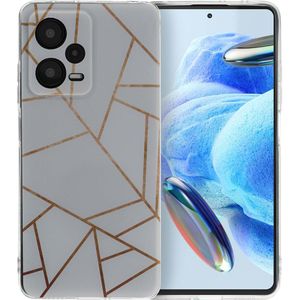 iMoshion Design hoesje voor de Xiaomi Redmi Note 12 Pro - White Graphic