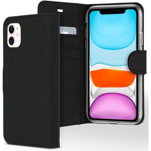 Accezz Wallet Softcase Bookcase voor de iPhone 11 - Zwart