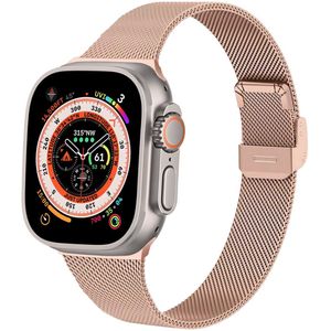 iMoshion Milanees vouwbandje voor de Apple Watch Series 1-8 / SE / Ultra - 42/44/45/49 mm - Rosé Goud