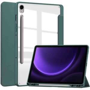imoshion Trifold Hardcase Bookcase voor de Samsung Tab S10 FE 10.9 inch / S9 FE 10.9 inch - Groen