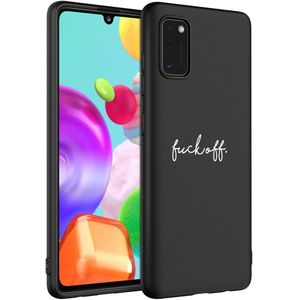 imoshion Design hoesje voor de Samsung Galaxy A41 - Fuck Off - Zwart