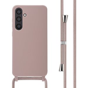 imoshion Siliconen hoesje met koord voor de Samsung Galaxy S24 Plus - Sand Pink