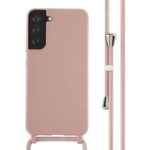 iMoshion Siliconen hoesje met koord voor de Samsung Galaxy S22 Plus - Sand Pink