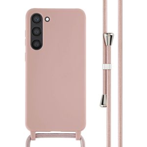 iMoshion Siliconen hoesje met koord voor de Samsung Galaxy S23 Plus - Sand Pink