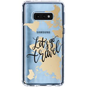Design Backcover voor Samsung Galaxy S10e - Quote Wereldkaart