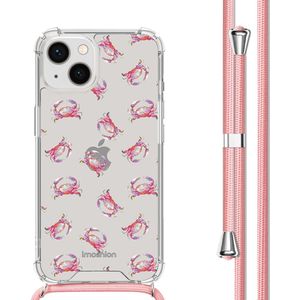 imoshion Design hoesje met koord voor de Apple iPhone 13 - Crab Watercolor