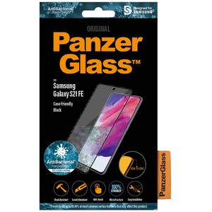 PanzerGlass Anti-Bacterial Case Friendly Screenprotector voor de Samsung Galaxy S21 FE - Zwart