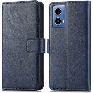 iMoshion Luxe Bookcase voor de Motorola Moto G34 - Donkerblauw