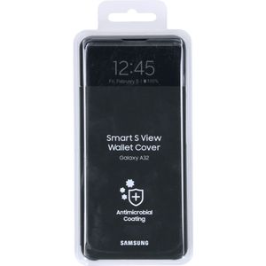 Samsung Originele S View Cover voor de Galaxy A32 (4G) - Zwart