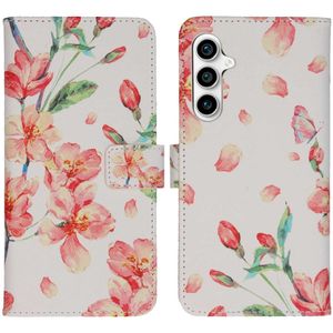 iMoshion Design Softcase Book Case voor de Samsung Galaxy S23 FE - Blossom Watercolor