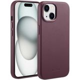 Accezz MagSafe Leather Backcover voor de iPhone 15 - Heath Purple