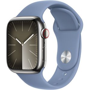 Sport Band voor de Apple Watch Series 1-9 / SE - 38/40/41 mm - Maat S/M - Winter Blue