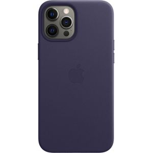 Apple Leather Backcover MagSafe voor de iPhone 12 Pro Max - Deep Violet