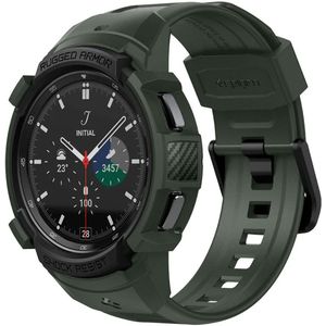 Spigen Rugged Armor™ Pro Case voor de Samsung Galaxy Watch 4 - 46 mm - Military Green