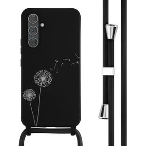 iMoshion Siliconen design hoesje met koord voor de Samsung Galaxy A54 (5G) - Dandelion Black